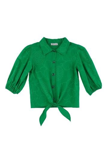 Picture of Best Kids BK23YK14147 GREEN Girl Shirt