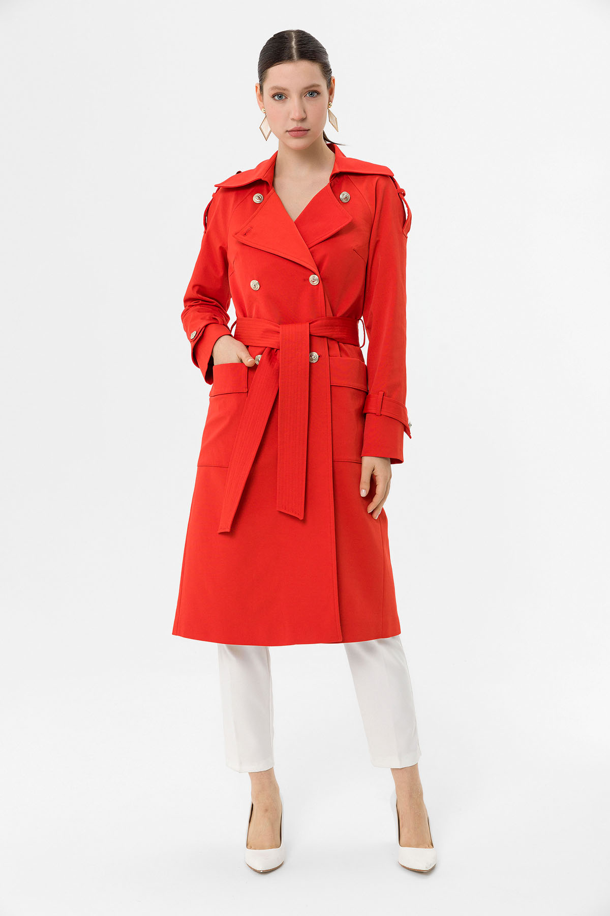 Icon 1650 BB CORAL Women Trenchcoat Dosso Dossi