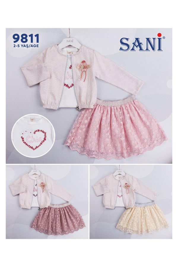 Изображение Sani Kids 9811 ЖЕЛТЫЙ Детский костюм для девочек