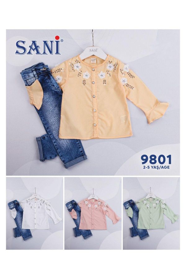 Picture of Sani Kids 9801 ECRU Girl Suit