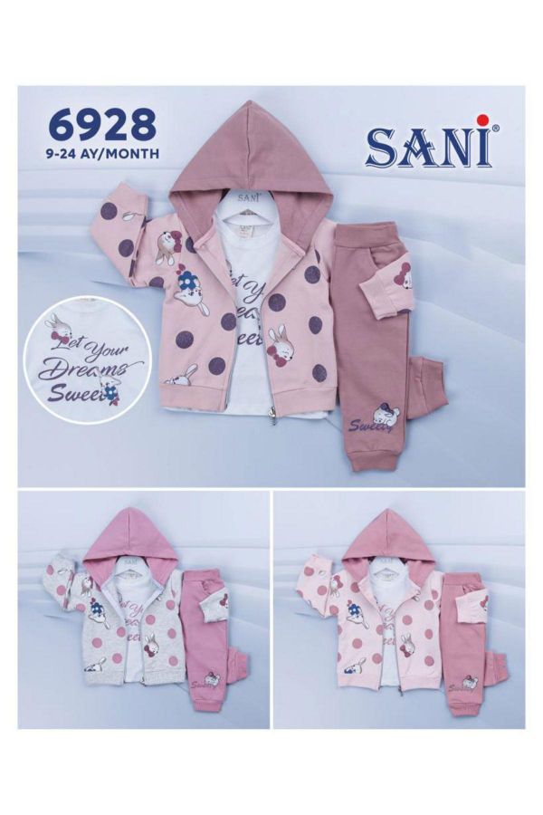 Picture of Sani Kids 6928 PINK Girl Suit