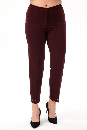 Picture of Arda Tex 50409 BURGUNDY Plus Size Women Pants 
