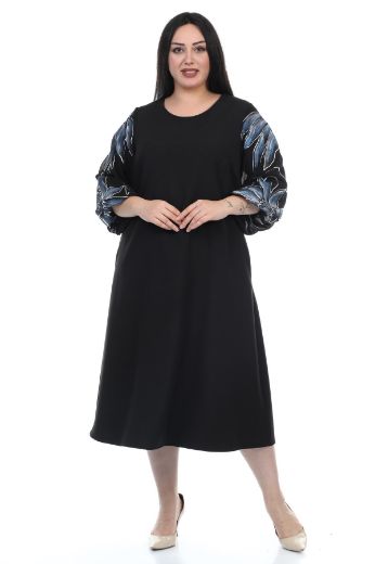 Изображение Wioma 4185xl СИНИЙ Женское платье большого размера 