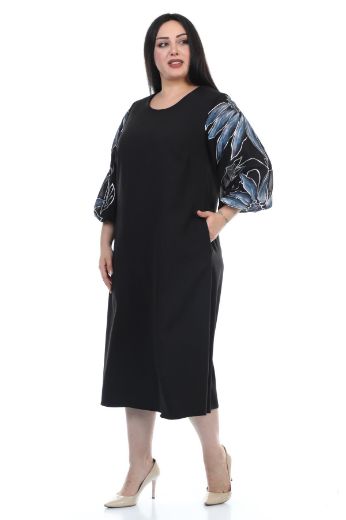Изображение Wioma 4185xl СИНИЙ Женское платье большого размера 