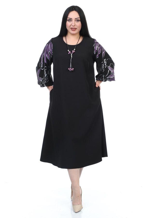 Изображение Wioma 4185xl ФИОЛЕТОВЫЙ Женское платье большого размера 