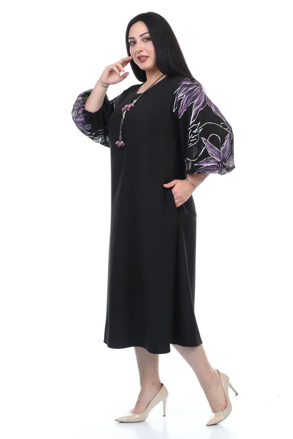 Изображение Wioma 4185xl ФИОЛЕТОВЫЙ Женское платье большого размера 