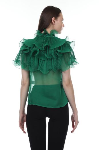 Picture of Serpil 37303 GREEN Women Blouse