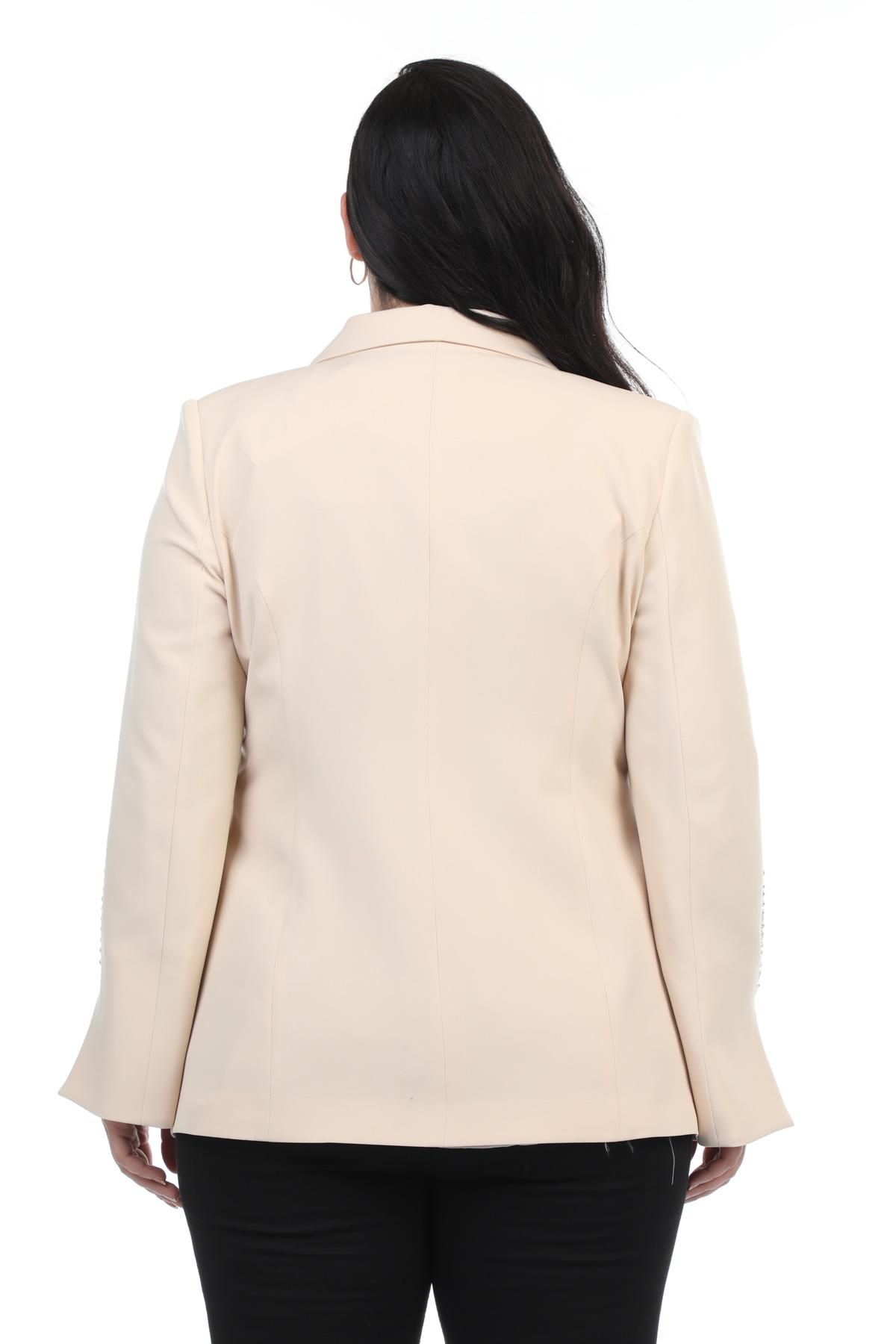 Cream plus size outlet blazer