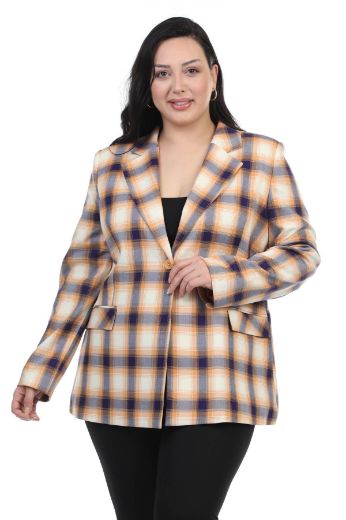 Orange plus size outlet jacket