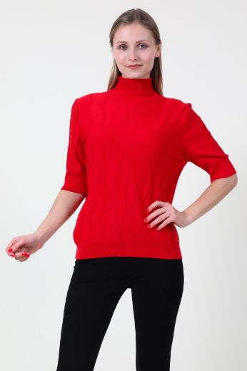Picture of First Orme 2454-1 RED Women Blouse