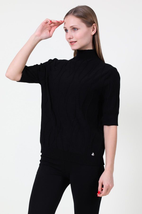 Picture of First Orme 2454-1 BLACK Women Blouse