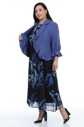Picture of Wioma 4189xl BLUE Plus Size Women Suit