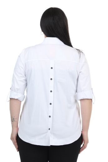 Picture of Aras 7340xl WHITE Plus Size Women Blouse 