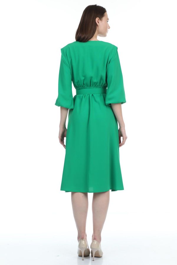 Picture of ROXELAN RD8175 GREEN Women Dress