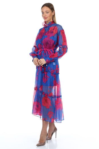 Picture of Serpil 38221 PURPLE Women Dress