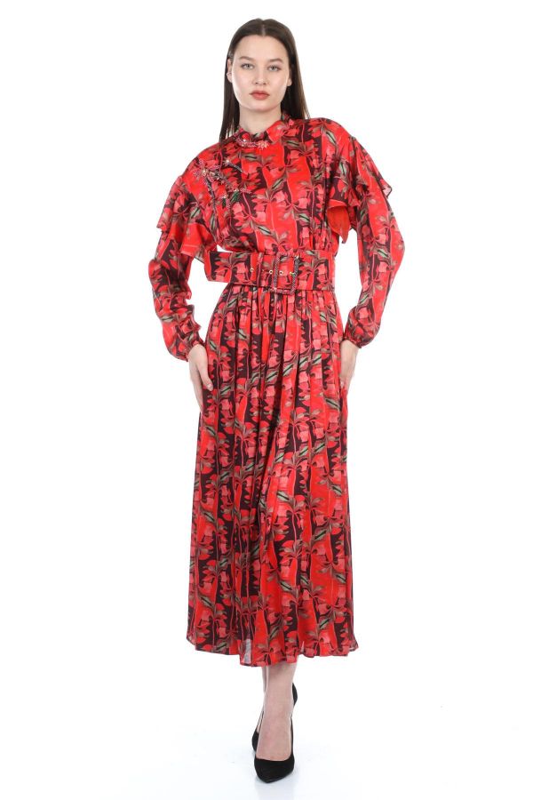Picture of Lasagrada L64178 RED Women Dress