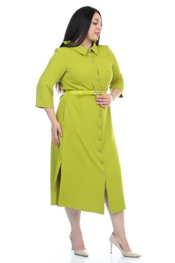 Velvet 41612xl YESIL Büyük Beden Kadın Elbise resmi