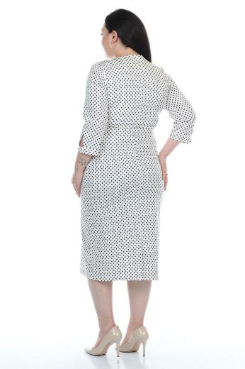 Velvet 77054xl EKRU Büyük Beden Kadın Elbise resmi