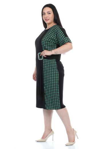Velvet 77051xl YESIL Büyük Beden Kadın Elbise resmi