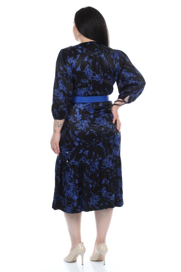 Velvet 77048xl SAKS Büyük Beden Kadın Elbise resmi
