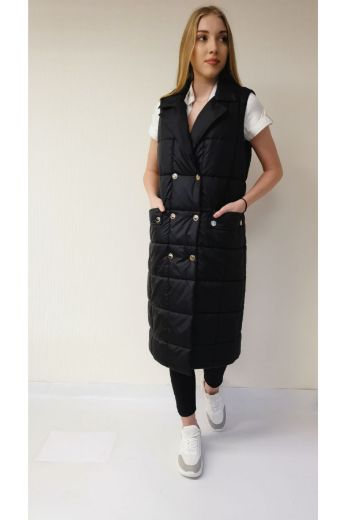 Picture of Lasagrada L-11727 BLACK Women Vest