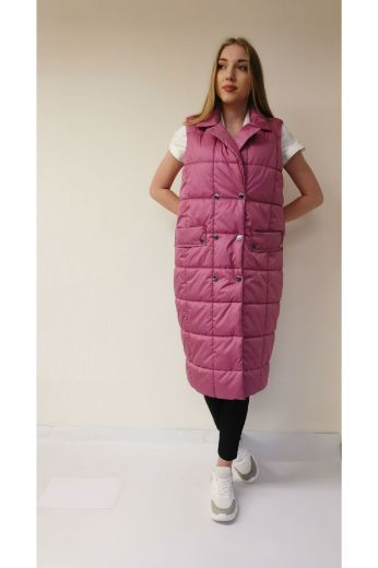 Picture of Lasagrada L-11727 DRIED ROSE Women Vest