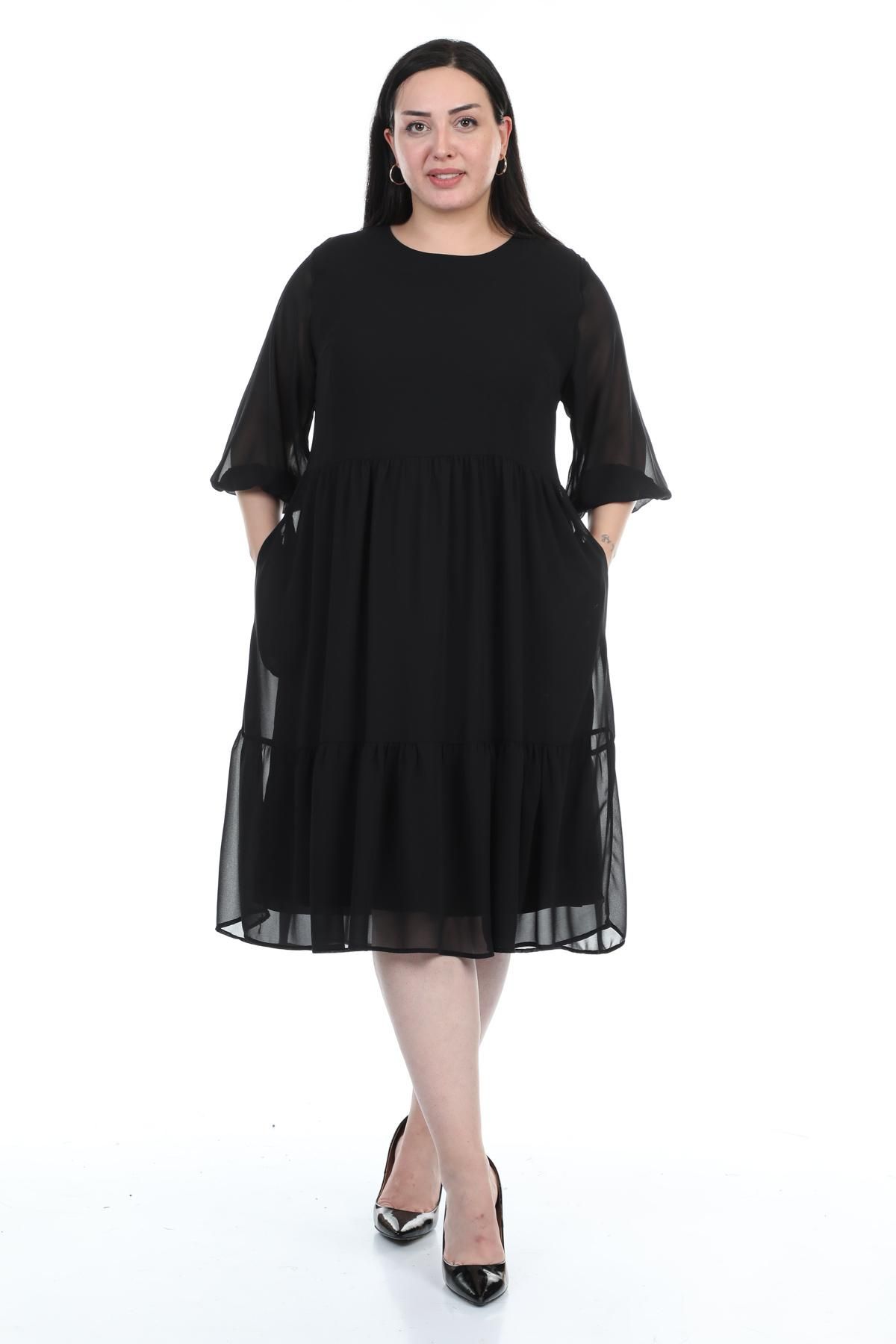 Aria Luna 2001xl BLACK Plus Size Women Dress | Dosso Dossi