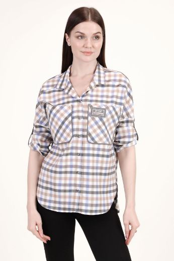 Aras 8598 BEJ Kadın Gömlek resmi