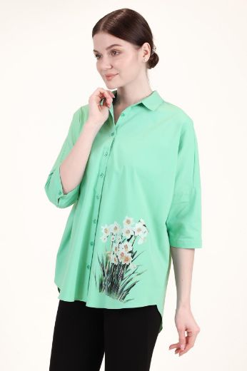 Seul 52460 YESIL Kadın Gömlek resmi