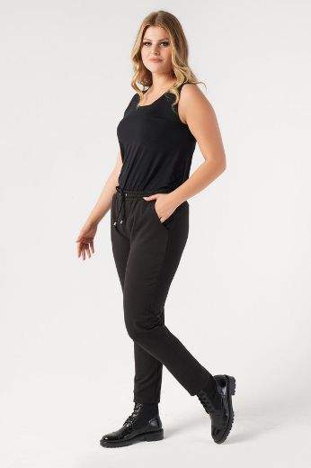 Picture of Nelly 220450070-siyah BLACK Plus Size Women Pants 