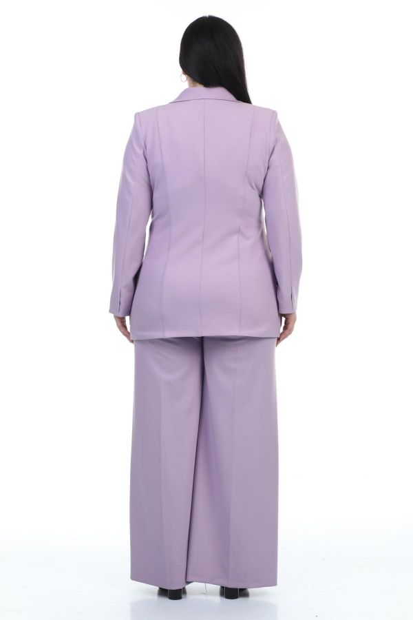 Picture of Womma 73454xl PURPLE Plus Size Women Suit
