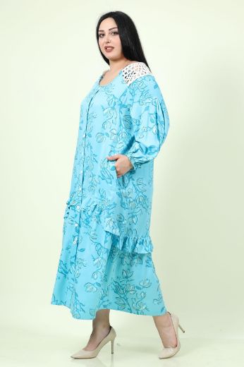 Изображение Aysel 7513xl СИНИЙ Женское платье большого размера 