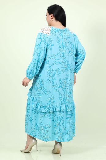 Изображение Aysel 7513xl СИНИЙ Женское платье большого размера 