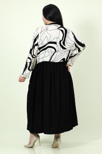 Изображение Aysel 7541xl ЧЕРНЫЙ Женское платье большого размера 