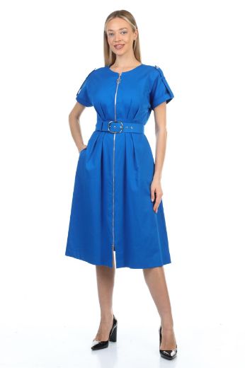 Picture of ROXELAN RD8275 BLUE Women Dress