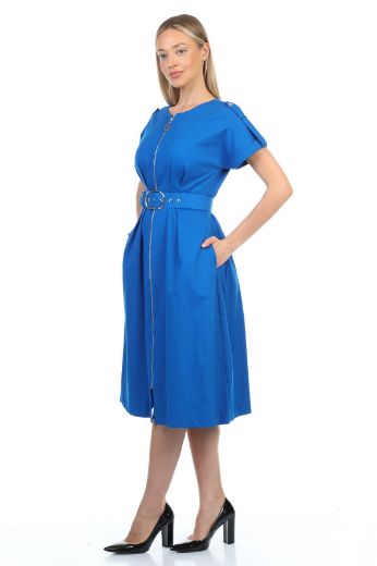 Picture of ROXELAN RD8275 BLUE Women Dress