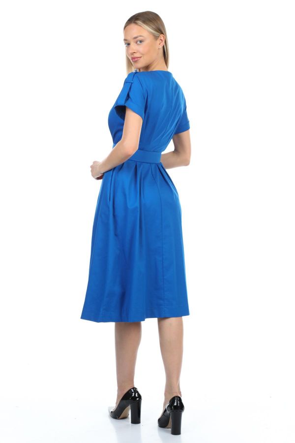 Picture of ROXELAN RD8275 BLUE Women Dress