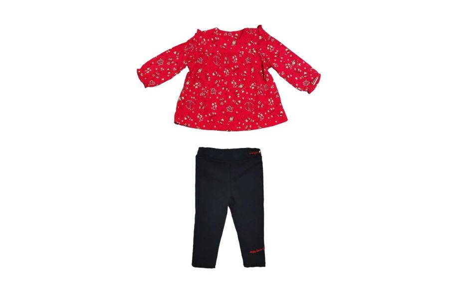 Picture of Bebepan 4414 RED Girl Suit