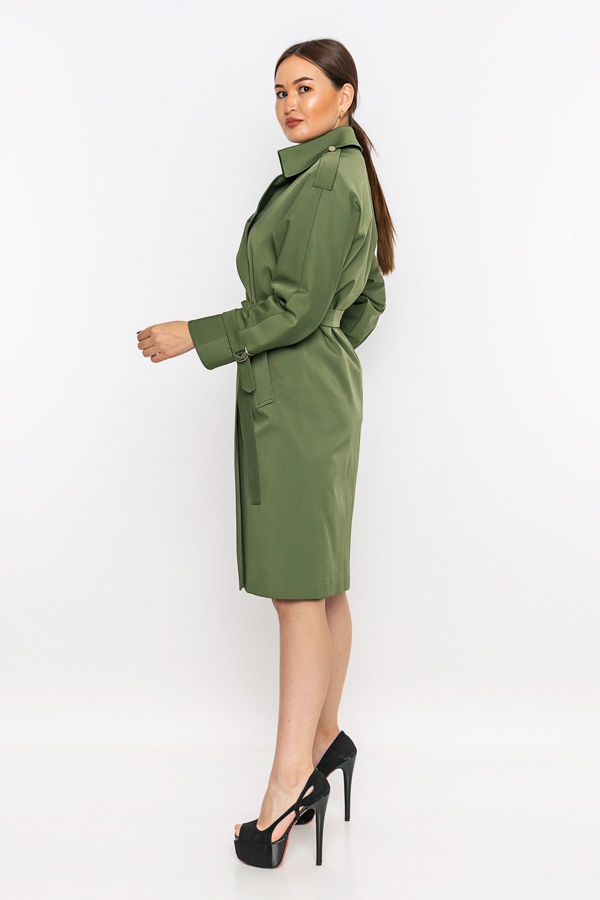 Renata 7614 PISTACHIO GREEN Women Trenchcoat Dosso Dossi