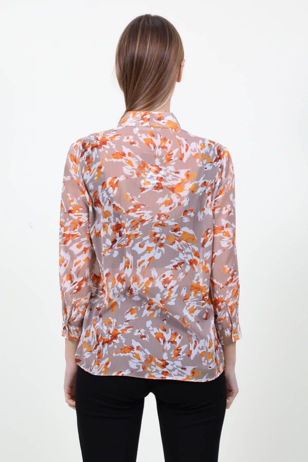 Picture of Kausi 3228 ORANGE Women Blouse