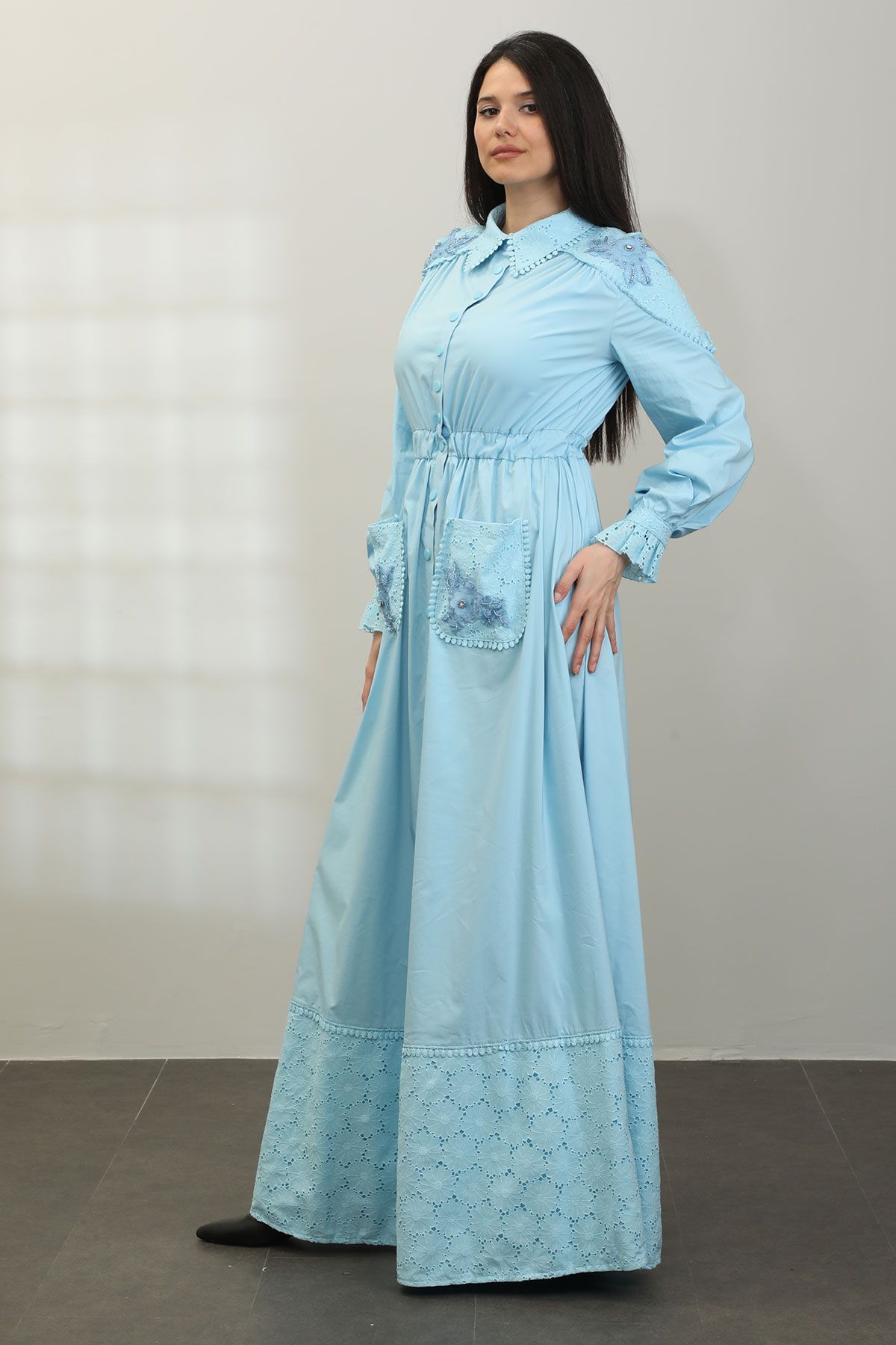 Elisa Star 23Y5896 LIGHT BLUE Women Dress | Dosso Dossi