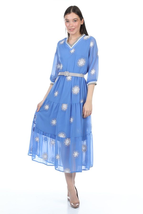 Picture of Vittoria 23238 BLUE Women Dress