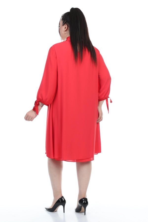 Изображение Biljana 6252xl РОЗОВЫЙ Женское платье большого размера 