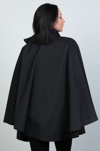 Picture of 4gKiwe MYI303 BLACK Women Poncho