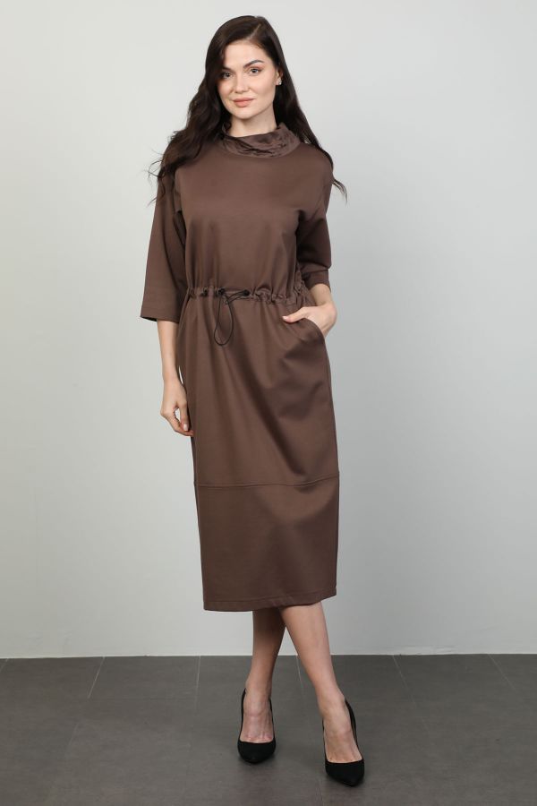 Picture of Mira Mia K246032 BROWN Women Dress