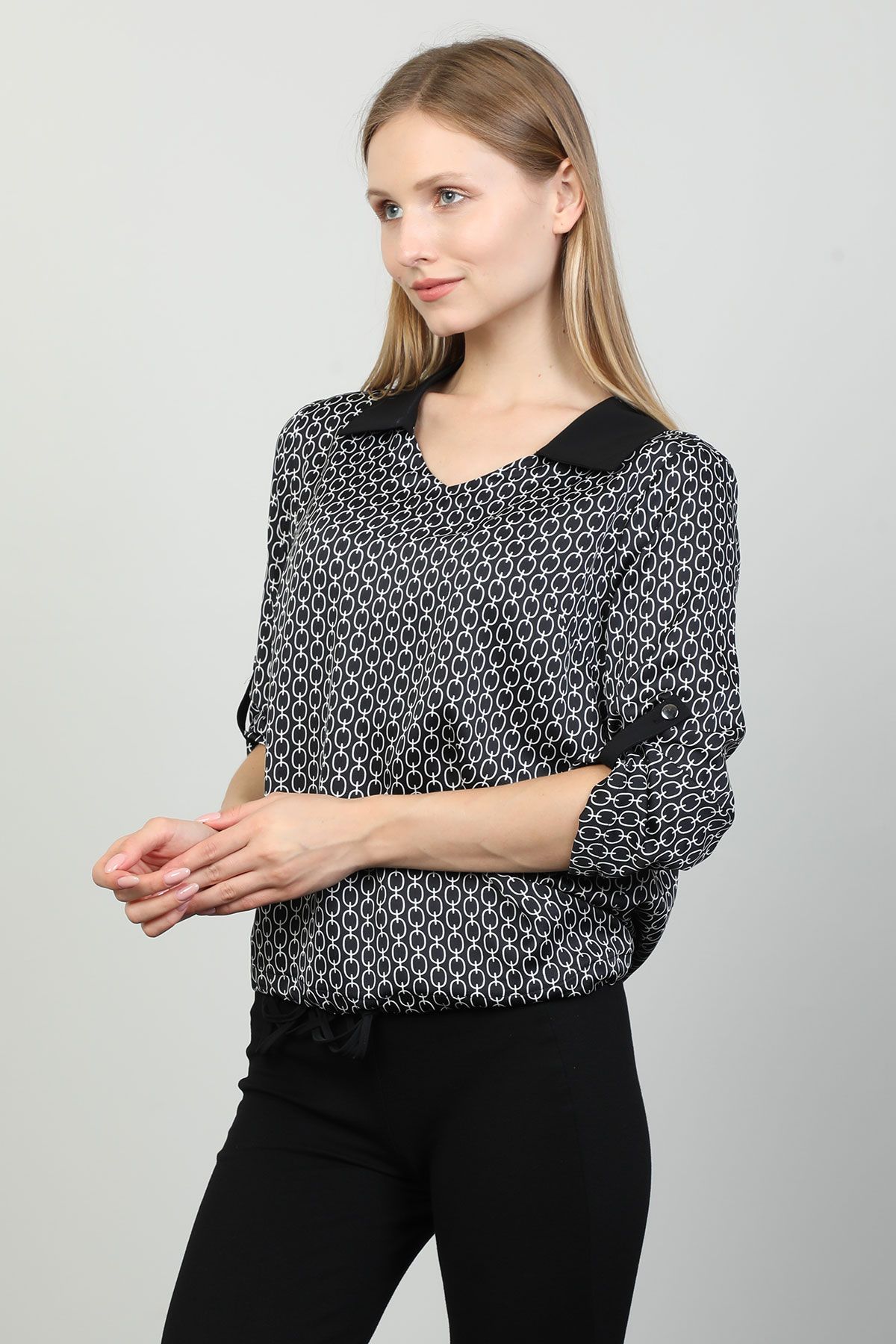 Aras 9082 BLACK Women Blouse | Dosso Dossi