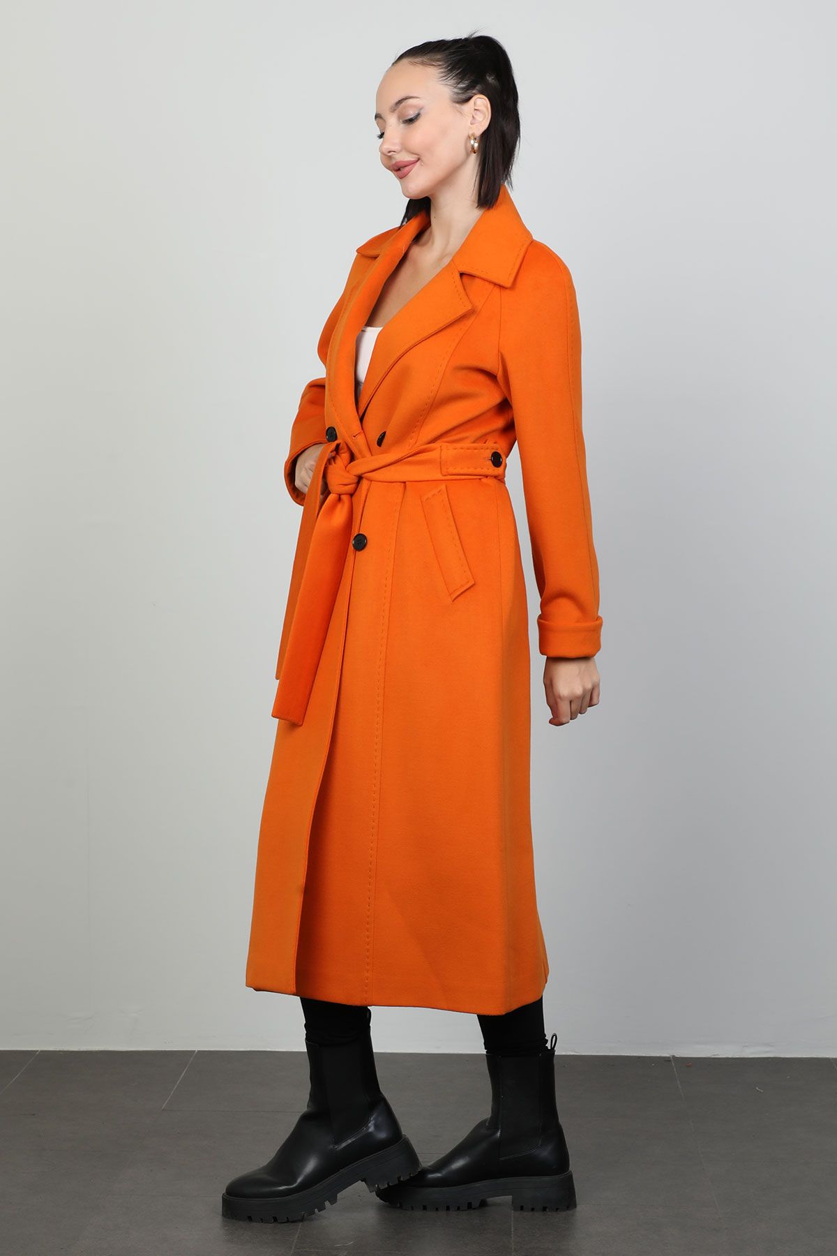 Orange discount duster coat