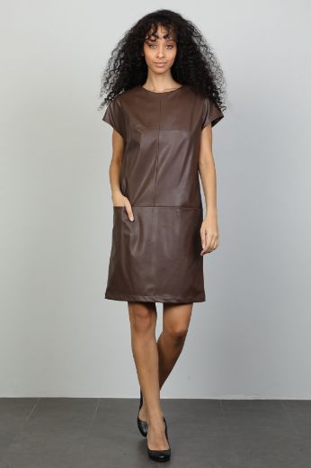 Picture of Mira Mia K245604 BROWN Women Dress