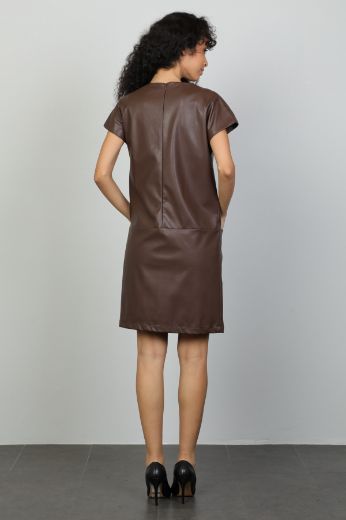 Picture of Mira Mia K245604 BROWN Women Dress