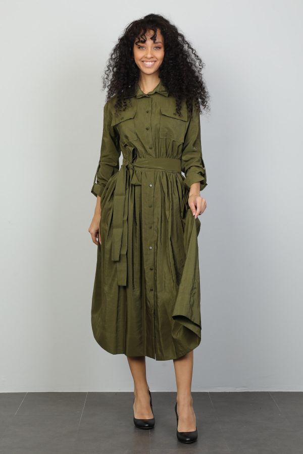 Picture of Mira Mia K245603 GREEN Women Dress